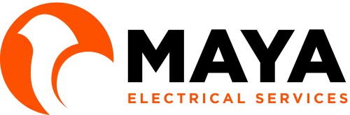 maya electrical services logo long