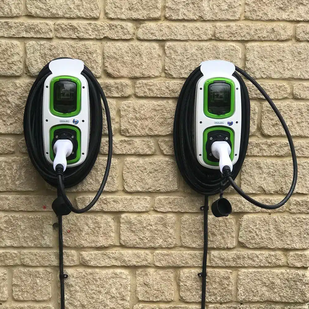 domestic dual electric vehicle charging point